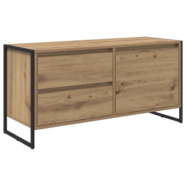 vidaXL Meuble TV Ch&ecirc;ne artisan 100 x 36 x 49.5 cm Bois d'ing&eacute;nierie