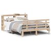 vidaXL Cadre de lit avec t&ecirc;te de lit sans matelas 160x200 cm