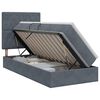 vidaXL Lit avec rangement et matelas Gris fonc&eacute; 90 x 200 cm Velours