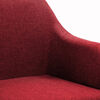 vidaXL Chaises pivotantes &agrave; manger lot de 4 rouge bordeaux tissu