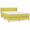 vidaXL Sommier &agrave; lattes de lit avec matelas Vert 140x200 cm Tissu