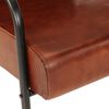 vidaXL Fauteuil marron cuir v&eacute;ritable