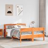 vidaXL Cadre de lit sans matelas cire marron 120x190cm bois pin massif
