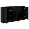 vidaXL Buffets 2 pcs Ch&ecirc;ne noir 60 x 30 x 70 cm Bois d'ing&eacute;nierie