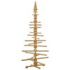 vidaXL Arbre de No&euml;l en bois Marron 180 cm Bois massif en pin