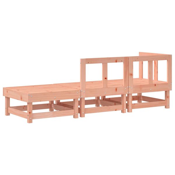 vidaXL Salon de jardin 3 pcs bois massif douglas