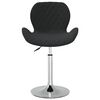 vidaXL Chaise pivotante de salle &agrave; manger Noir Velours