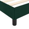 vidaXL Cadre de lit sans matelas vert fonc&eacute; 140x200 cm velours