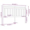 vidaXL T&ecirc;te de lit Marron miel 166x4x100 cm Bois massif de pin