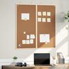 vidaXL Tableau d'Affichage Marron 80 x 80 x 1.4 cm Bois de pin massif