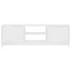 vidaXL Meuble TV Blanc 120 x 30 x 37,5 cm Bois d'ing&eacute;nierie