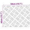 vidaXL Nez de marche Rectangulaire 4 pcs Argent&eacute; 50 x 40 cm Aluminium