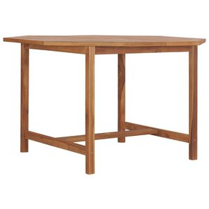 vidaXL Table &agrave; d&icirc;ner de jardin 110x110x75 cm Bois massif de teck