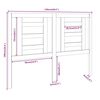 vidaXL T&ecirc;te de lit 126x4x100 cm Bois massif de pin