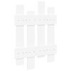 vidaXL Porte-manteau mural Blanc 60 x 3 x 82 cm Bois d'ing&eacute;nierie