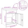vidaXL Bo&icirc;te de d&eacute;p&ocirc;t de colis Rouill&eacute; 47,5 x 38 x 59 cm Acier patin&eacute;