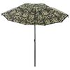 vidaXL Umbrella de p&ecirc;che Camouflage 240 x 210 cm Polyester Oxford