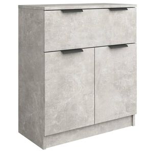 vidaXL Buffet Gris b&eacute;ton 60x30x70 cm Bois d'ing&eacute;nierie