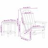 vidaXL Chaise de jardin 3 pcs Gris clair 80.5 x 74.5 x 92 cm