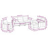vidaXL Ensemble de canap&eacute;s 3 pcs coussins d&eacute;coratifs et coussins