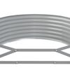vidaXL Lit sur&eacute;lev&eacute; de jardin Acier galvanis&eacute; Argent&eacute;
