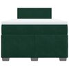 vidaXL Sommier &agrave; lattes de lit avec matelas vert fonc&eacute; 120x190 cm