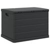 vidaXL Boîte de Rangement de Jardin Anthracite 77,5 x 54,5 x 53 cm