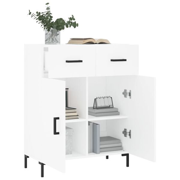 vidaXL Buffet blanc 69,5x34x90 cm bois d'ing&eacute;nierie