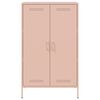 vidaXL Buffet haut rose 68x39x113 cm acier