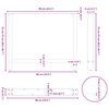 vidaXL Pieds de table &agrave; manger Noir 2 pi&egrave;ces 90 x (72-73) cm Acier