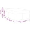 vidaXL Cadre de lit avec matelas Marron fonc&eacute; 120 x 190 cm tissu