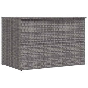 vidaXL Bo&icirc;te de rangement de jardin gris 150x100x100 cm r&eacute;sine tress&eacute;e