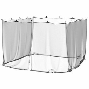 vidaXL Moustiquaire d'ext&eacute;rieur 220 mailles noire 300 x 300 x 200 cm
