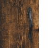 vidaXL Armoires murales 2 pcs ch&ecirc;ne fum&eacute; bois d'ing&eacute;nierie