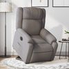 vidaXL Fauteuil inclinable &eacute;lectrique taupe tissu