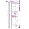 vidaXL Biblioth&egrave;que 2 pcs Ch&ecirc;ne artisan 80 x 30 x 155 cm