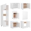 vidaXL Ensemble de 7 meubles de cuisine "Lyon" en bois d'ing&eacute;nierie blanc