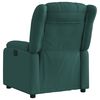 vidaXL Fauteuil inclinable Vert foncé Tissu