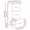 vidaXL Buffet Bois ancien 34 x 34,5 x 90 cm Bois d'ing&eacute;nierie