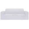vidaXL Housse extensible de canapé 2 places Blanc Jersey de polyester