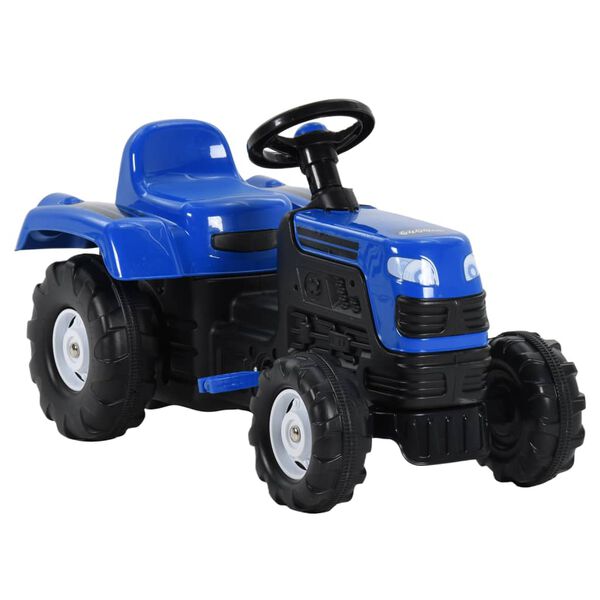vidaXL Tracteur avec p&eacute;dales pour enfants Bleu