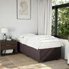 vidaXL Cadre de lit sans matelas marron fonc&eacute; 90x200 cm tissu