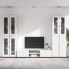 vidaXL Ensemble meuble TV avec tiroir Blanc Bois d'ing&eacute;nierie