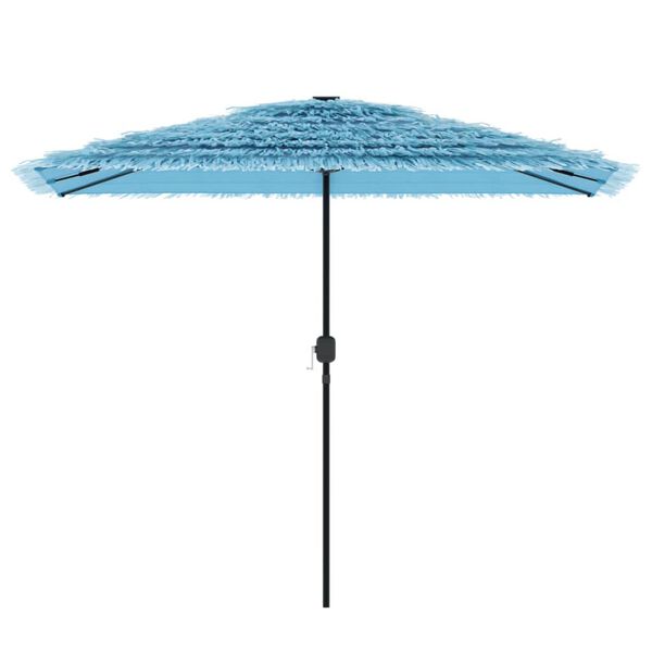vidaXL Parasol de jardin avec m&acirc;t en acier bleu 300x200x250 cm