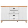 vidaXL Buffet avec tiroir ASKIM 133,5 x 40 x 79 cm Bois de pin massif