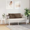vidaXL Coussin de Dos Marron 120 x 19 x 50 cm tissu