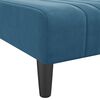 vidaXL Canap&eacute;-lit en forme de L bleu 260x140x70 cm velours