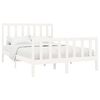 vidaXL Cadre de lit sans matelas blanc 160x200 cm bois de pin massif