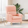 vidaXL fauteuil Rose 76 x 94 x 102 cm Tissu Sharpa