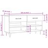 vidaXL Banc &agrave; chaussures gris b&eacute;ton 102x35x55 cm bois d'ing&eacute;nierie